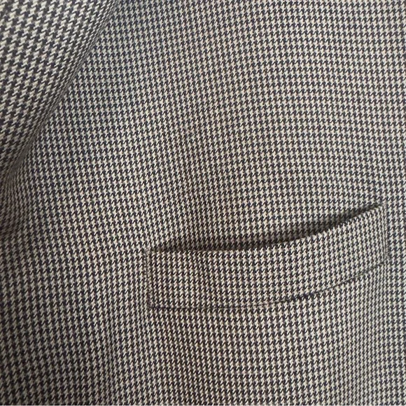 Jos. A. Bank Signature 48L Brown Houndstooth 100% Wool Sport Coat Blazer - Picture 3 of 9